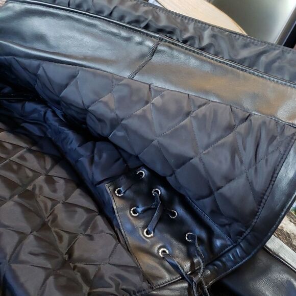 Steer Brand Vtg Leather Jacket with Fringe and Snakeskin Roses Design Sz 12 - Picture 11 of 16